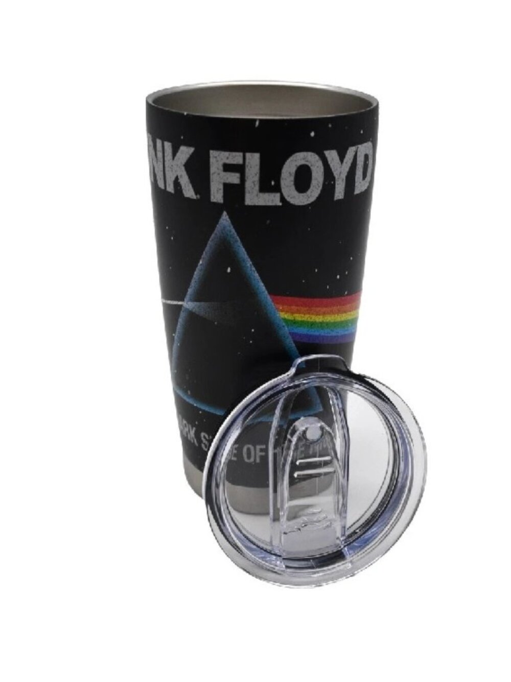 Pink Floyd Dark Side Of The Moon Travel Mug Hot or Cold Beverages - Thermo New - Picture 2 of 2